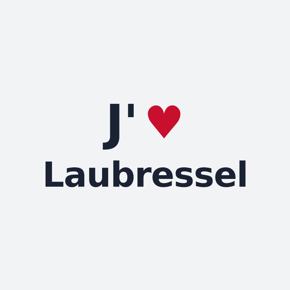 Poster personnalisé Laubressel — design J'aime Laubressel
