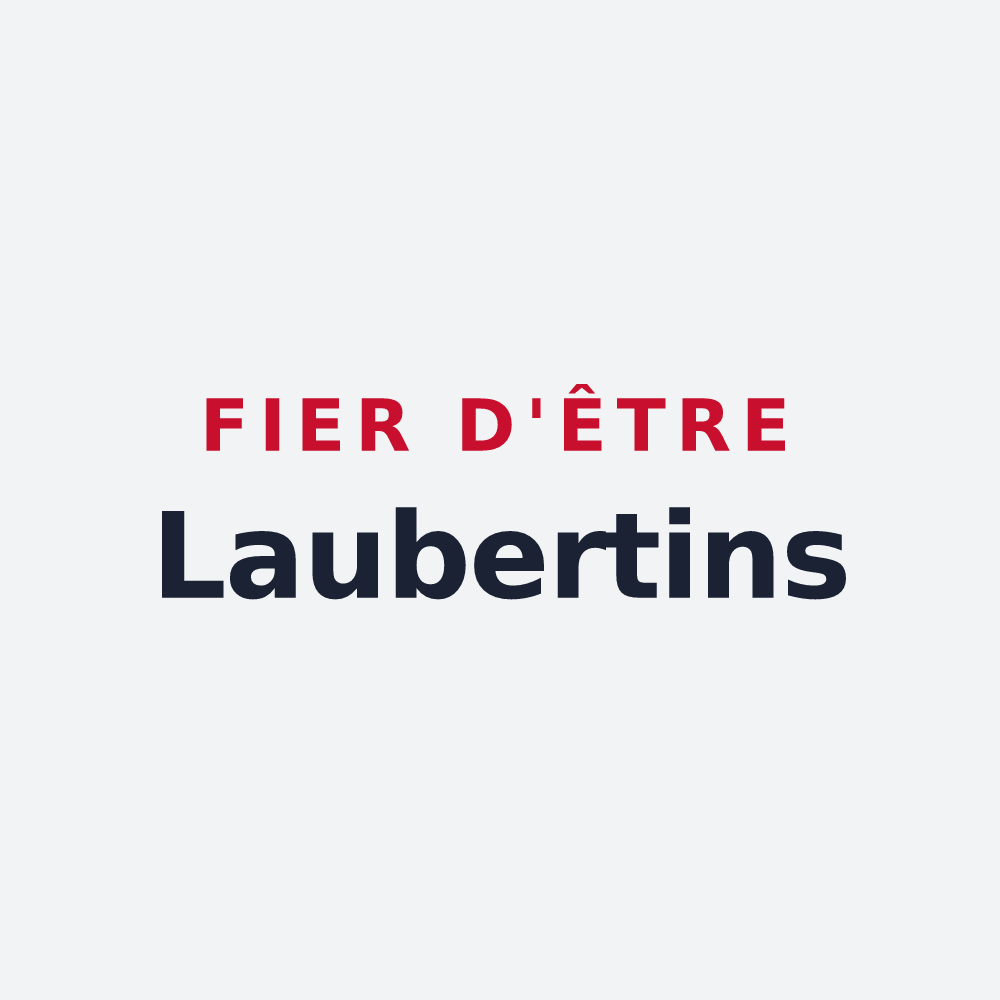 Poster « Fier d'être Laubertins » — design pour Laubrières