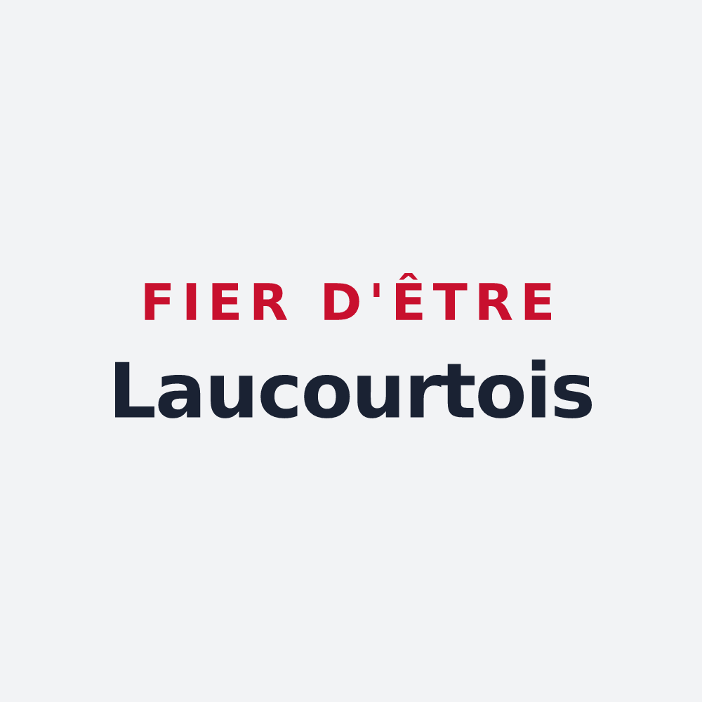 Poster « Fier d'être Laucourtois » — design pour Laucourt