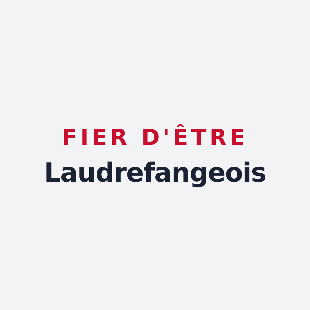Poster « Fier d'être Laudrefangeois » — design pour Laudrefang