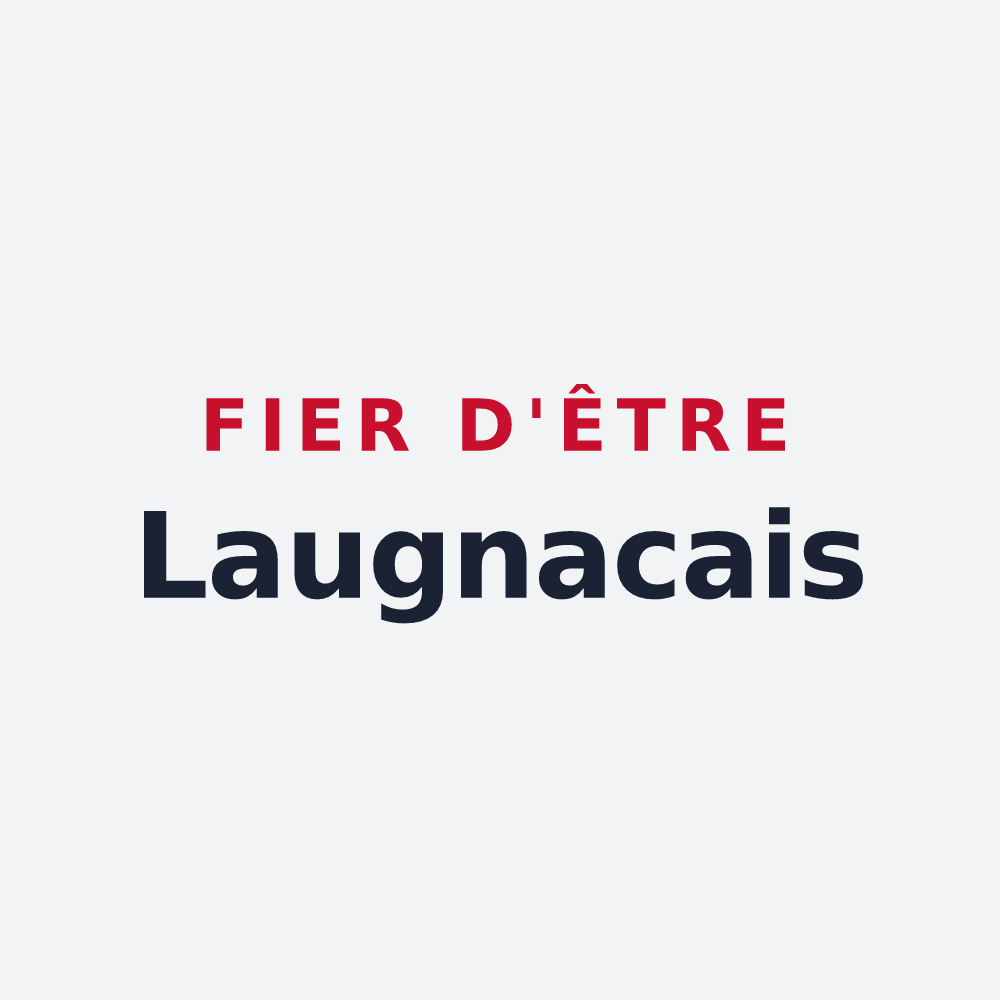 Poster « Fier d'être Laugnacais » — design pour Laugnac