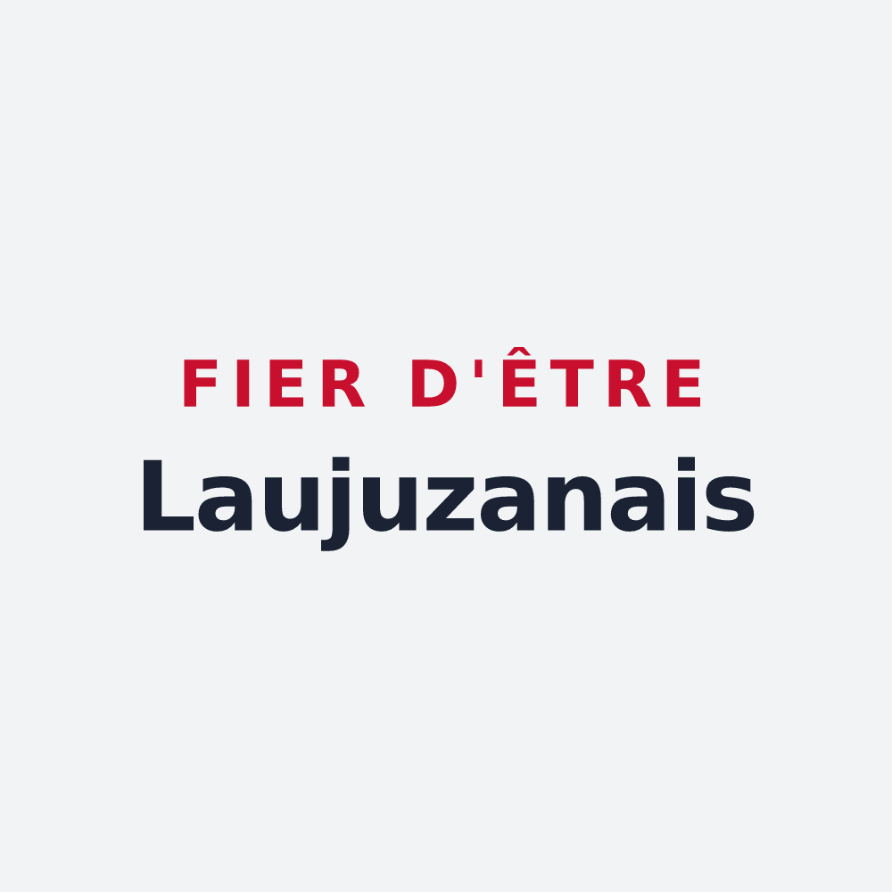 Poster « Fier d'être Laujuzanais » — design pour Laujuzan