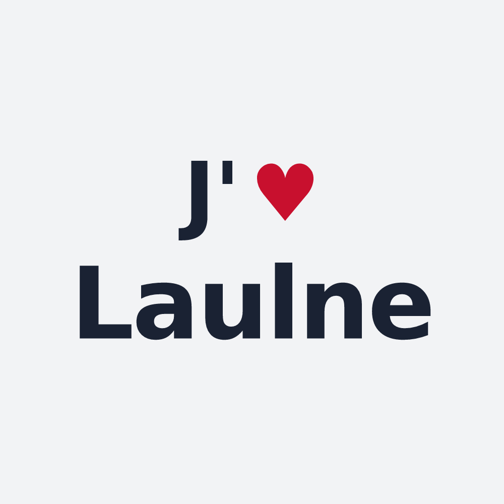 Poster personnalisé Laulne — design J'aime Laulne