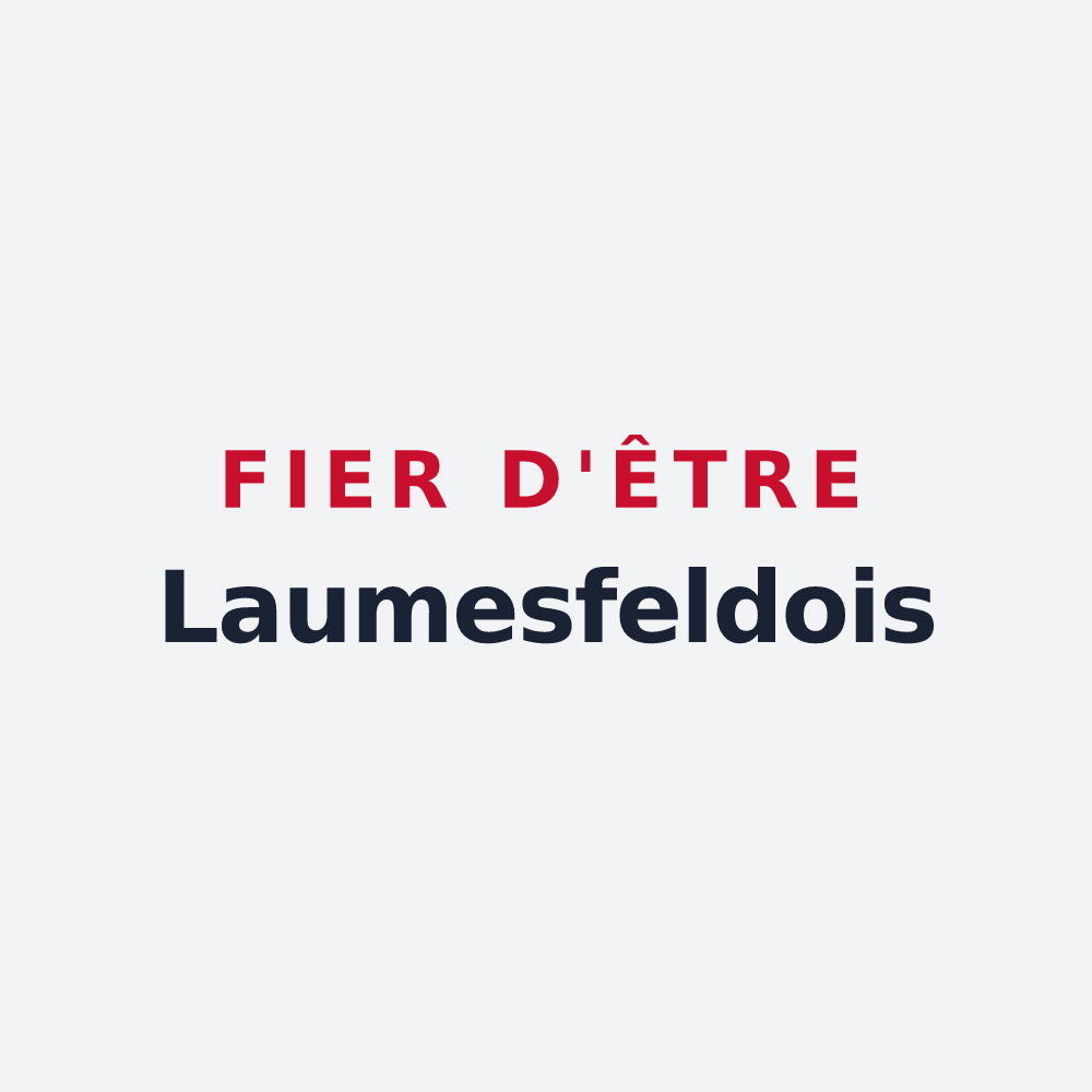 Poster « Fier d'être Laumesfeldois » — design pour Laumesfeld