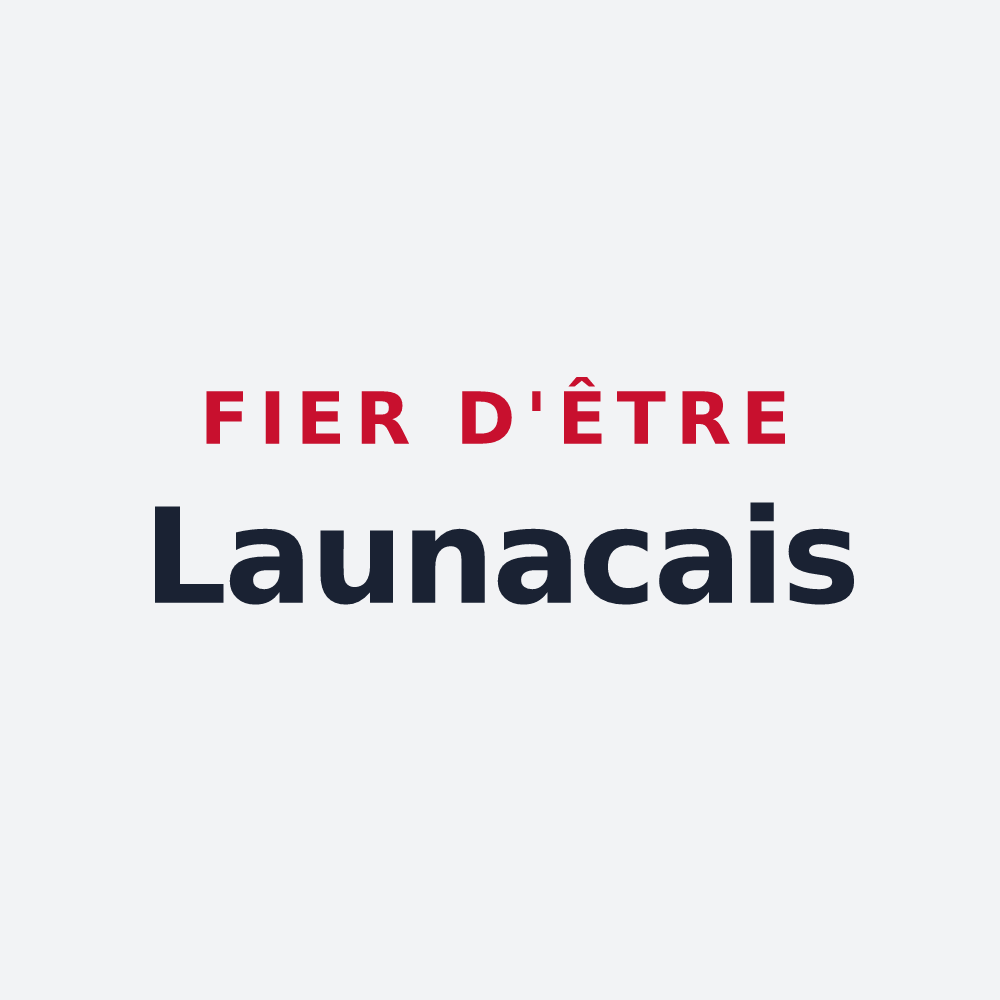 Poster « Fier d'être Launacais » — design pour Launac