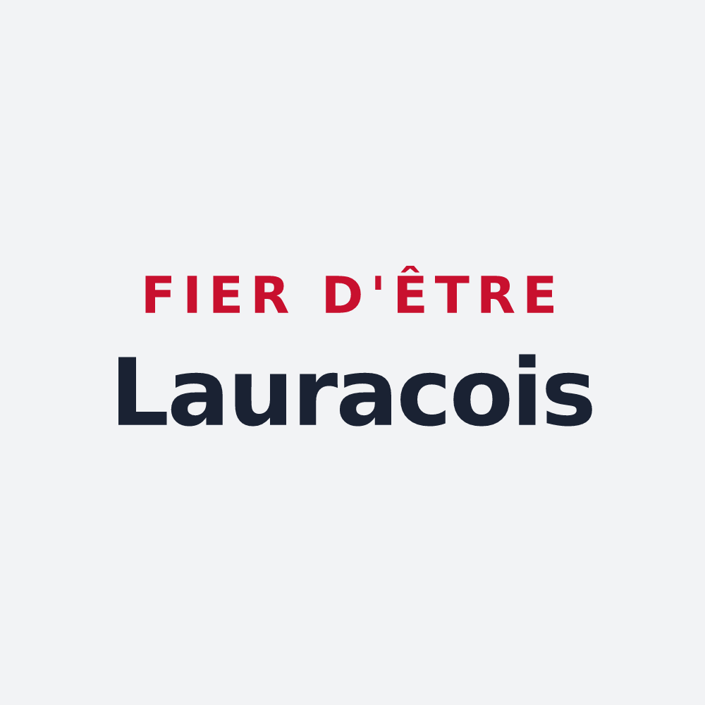 Poster « Fier d'être Lauracois » — design pour Laurac
