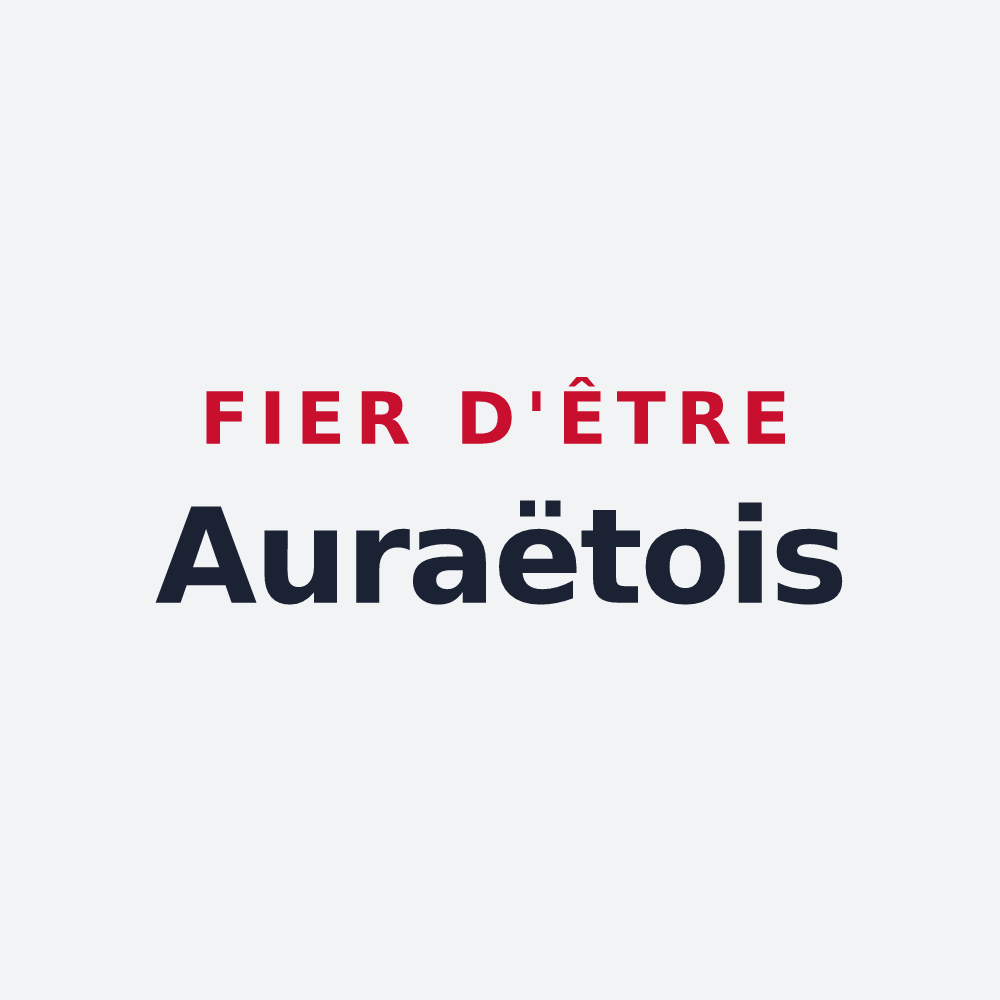 Poster « Fier d'être Auraëtois » — design pour Lauraët
