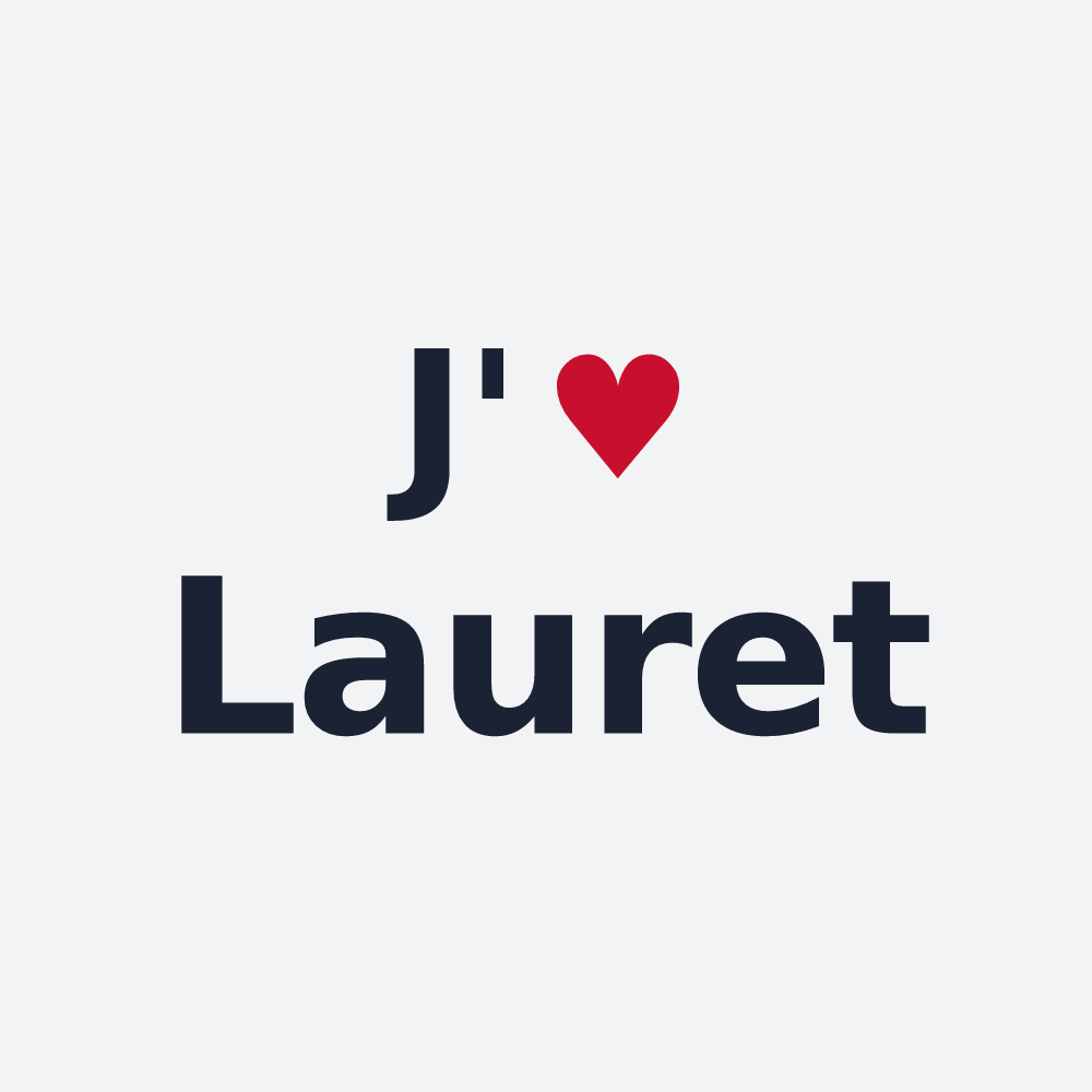 Poster personnalisé Lauret — design J'aime Lauret