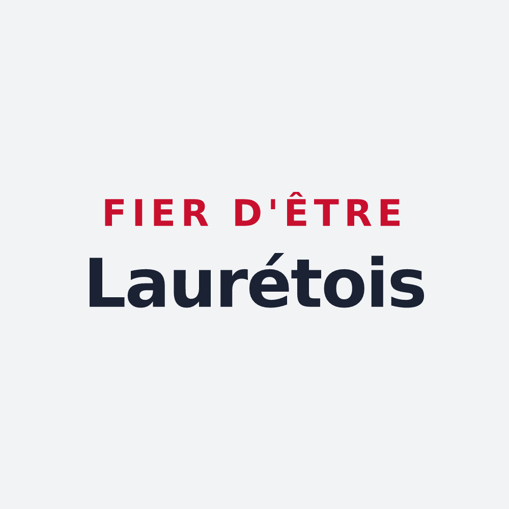 Poster « Fier d'être Laurétois » — design pour Lauret