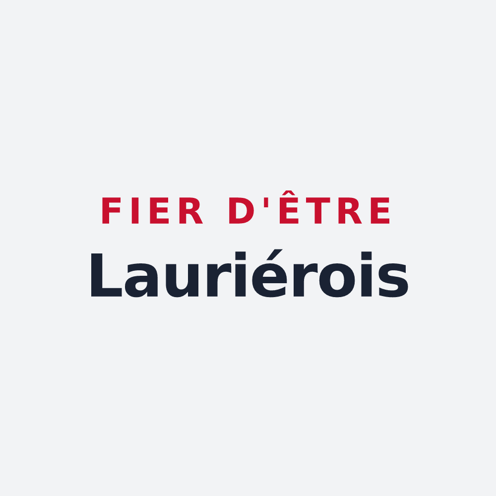 Poster « Fier d'être Lauriérois » — design pour Laurière
