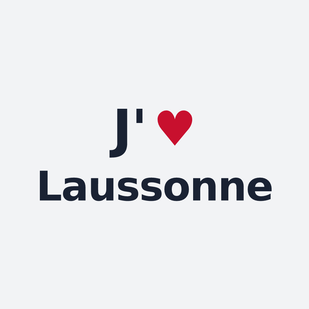 Poster personnalisé Laussonne — design J'aime Laussonne