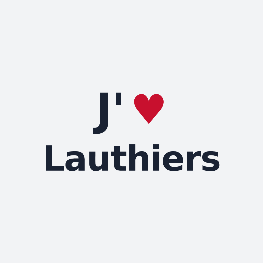 Poster personnalisé Lauthiers — design J'aime Lauthiers
