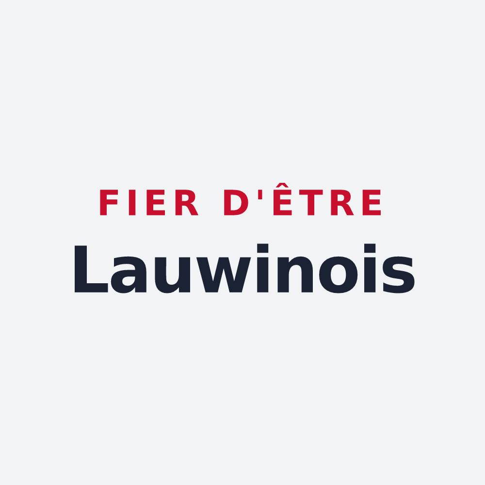 Poster « Fier d'être Lauwinois » — design pour Lauwin-Planque