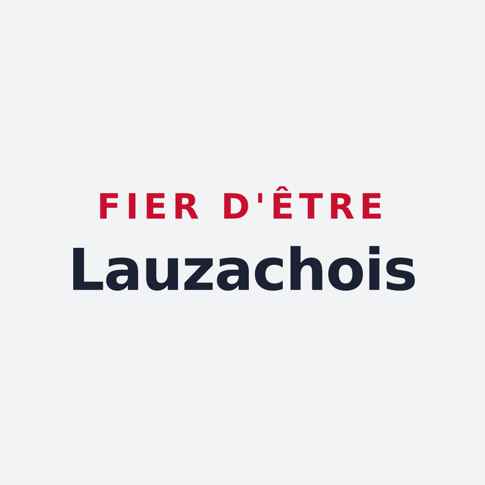 Poster « Fier d'être Lauzachois » — design pour Lauzach