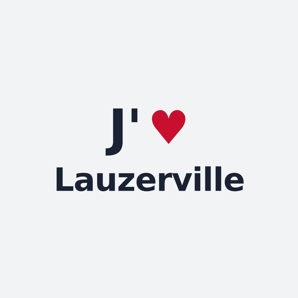 Poster personnalisé Lauzerville — design J'aime Lauzerville