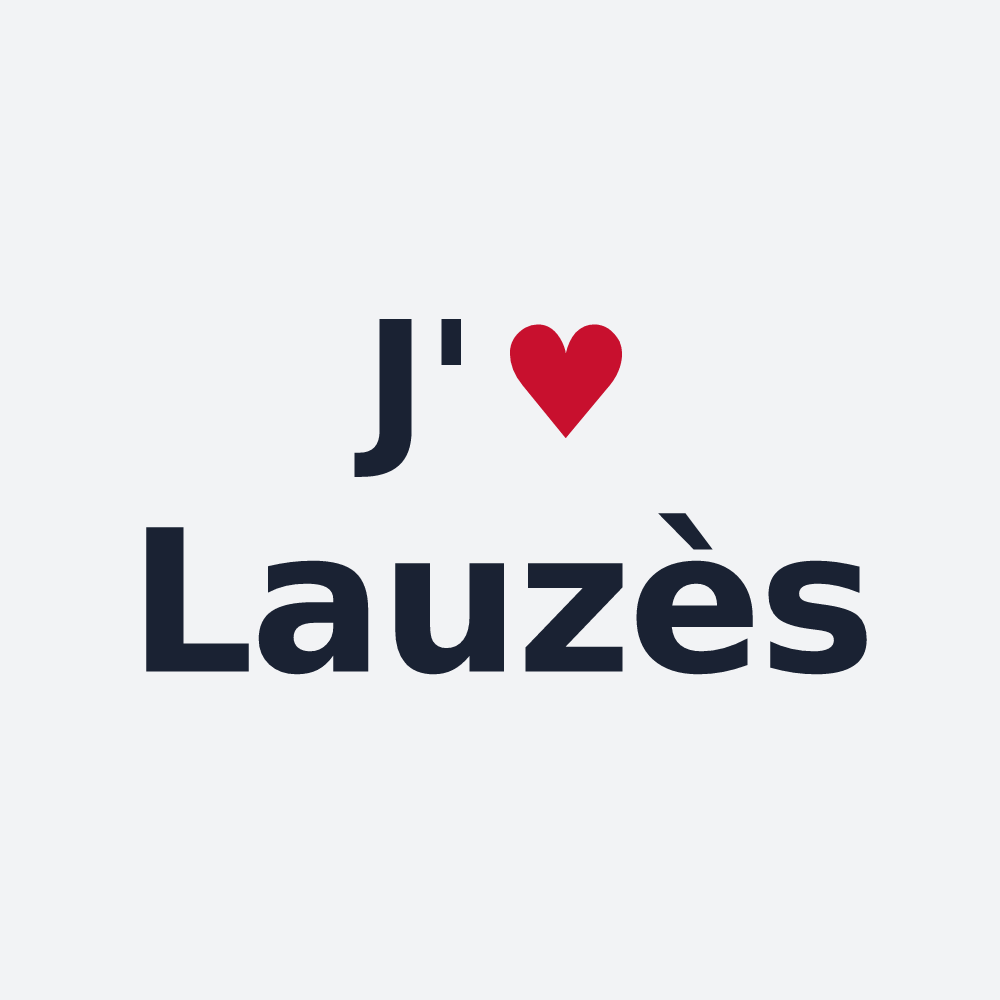 Poster personnalisé Lauzès — design J'aime Lauzès