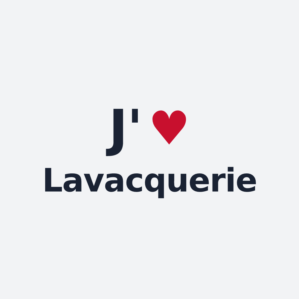 Poster personnalisé Lavacquerie — design J'aime Lavacquerie