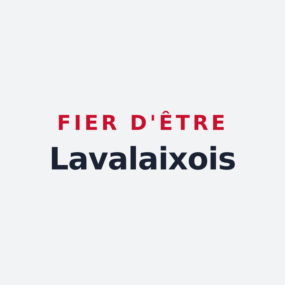 Poster « Fier d'être Lavalaixois » — design pour Laval-d'Aix
