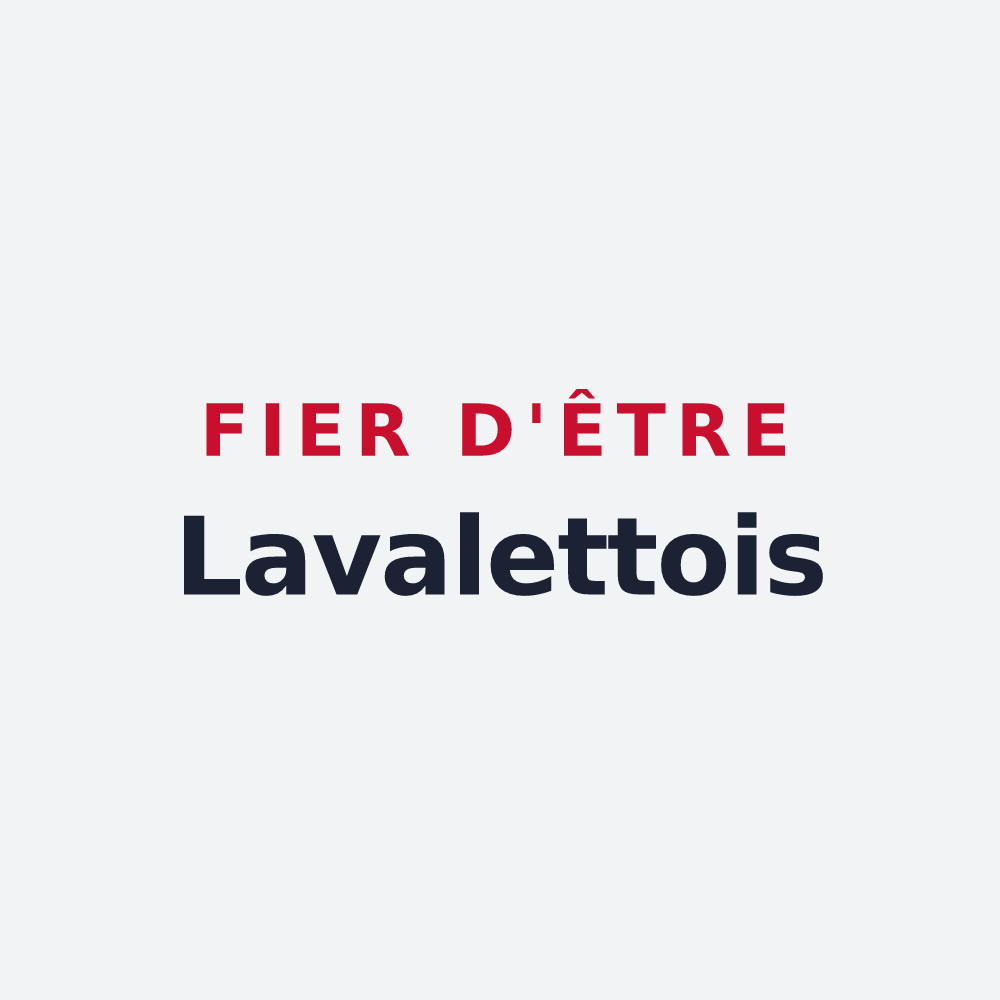 Poster « Fier d'être Lavalettois » — design pour Lavalette