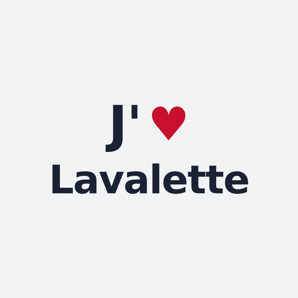 Poster personnalisé Lavalette — design J'aime Lavalette