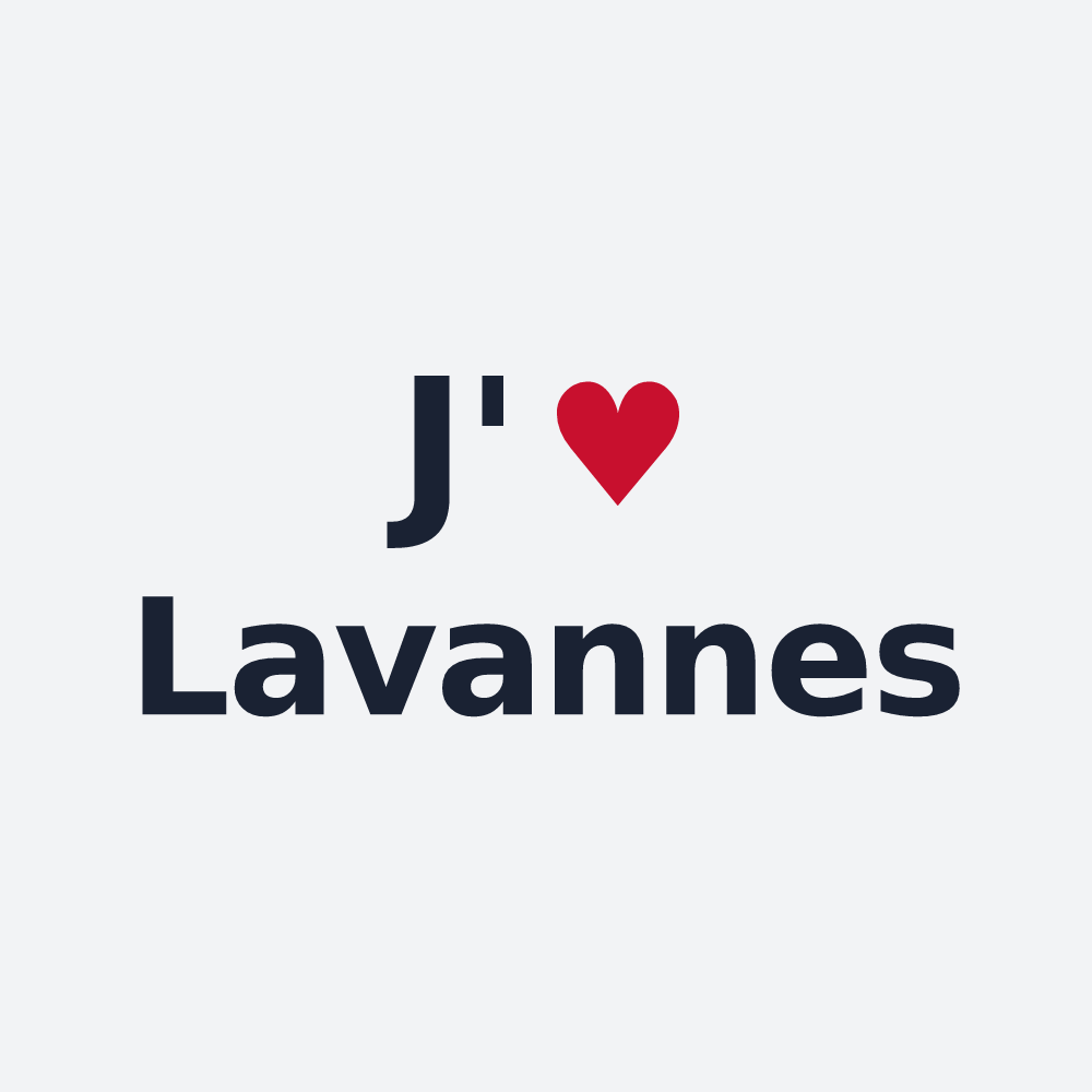 Poster personnalisé Lavannes — design J'aime Lavannes