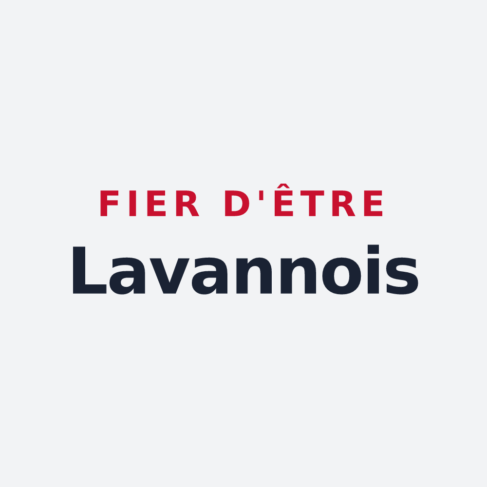 Poster « Fier d'être Lavannois » — design pour Lavannes