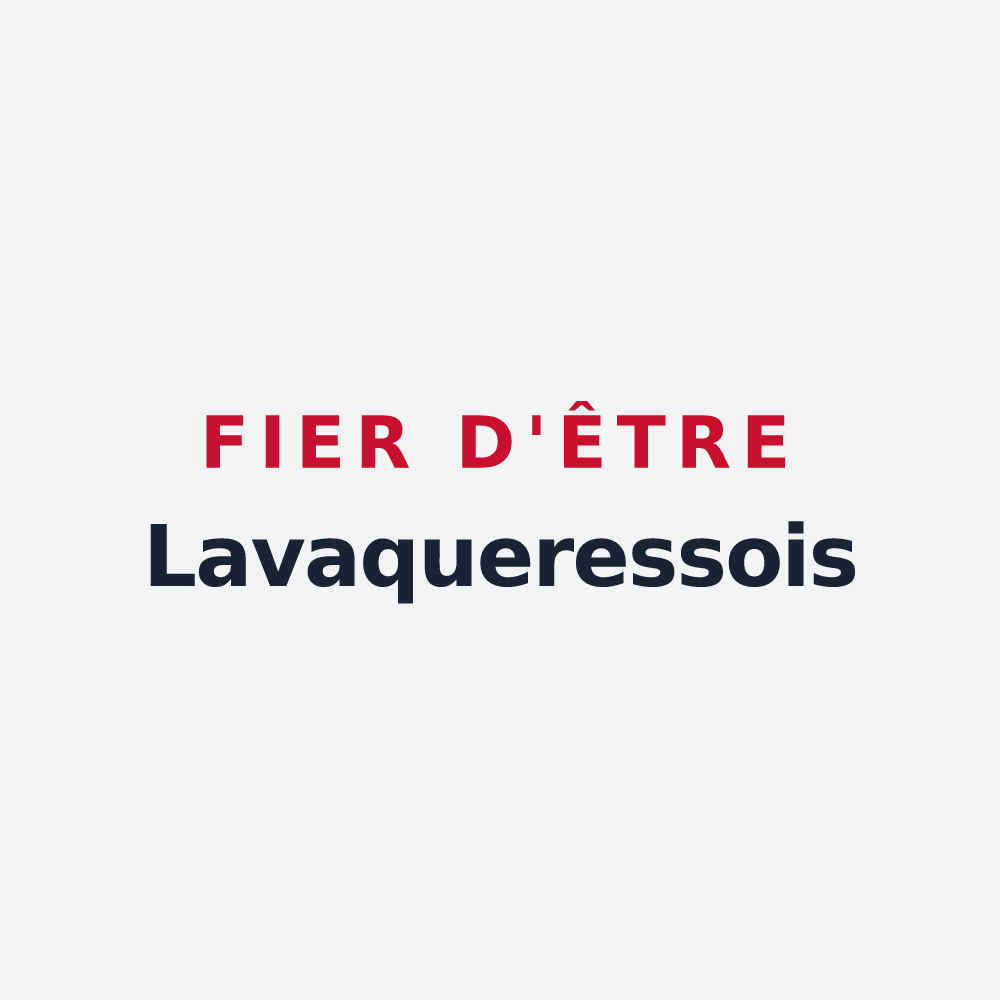 Poster « Fier d'être Lavaqueressois » — design pour Lavaqueresse