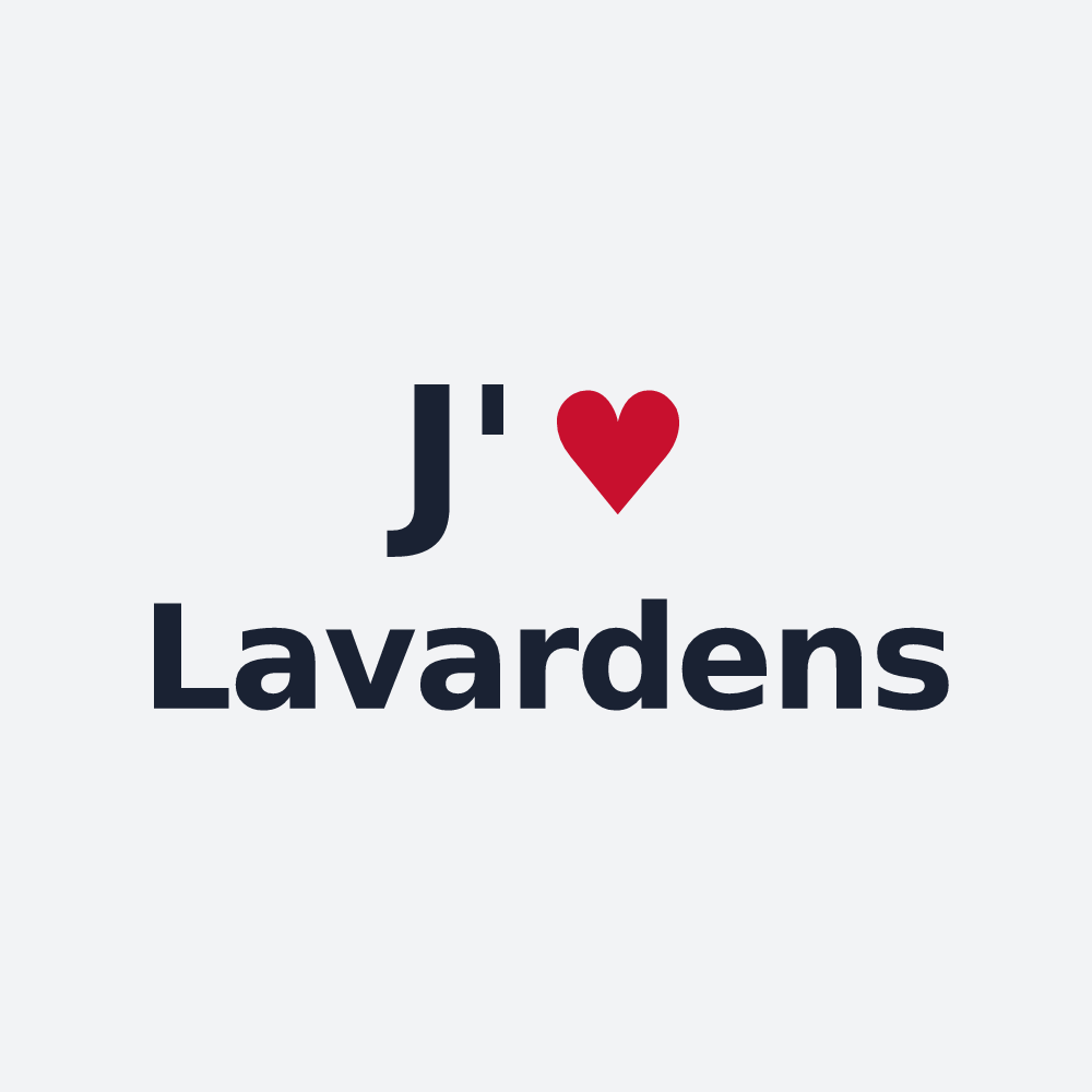 Poster personnalisé Lavardens — design « J'aime Lavardens » imprimé sur le poster
