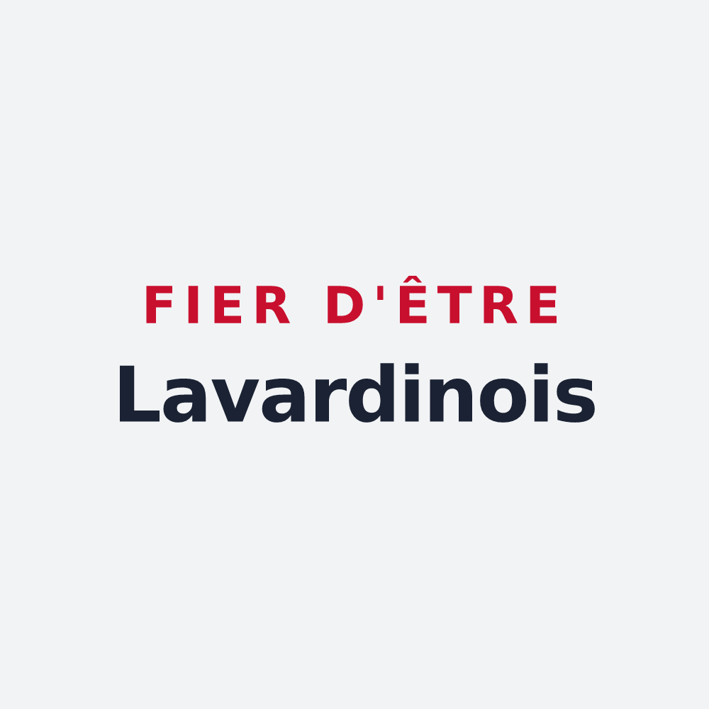 Poster « Fier d'être Lavardinois » — design pour Lavardin