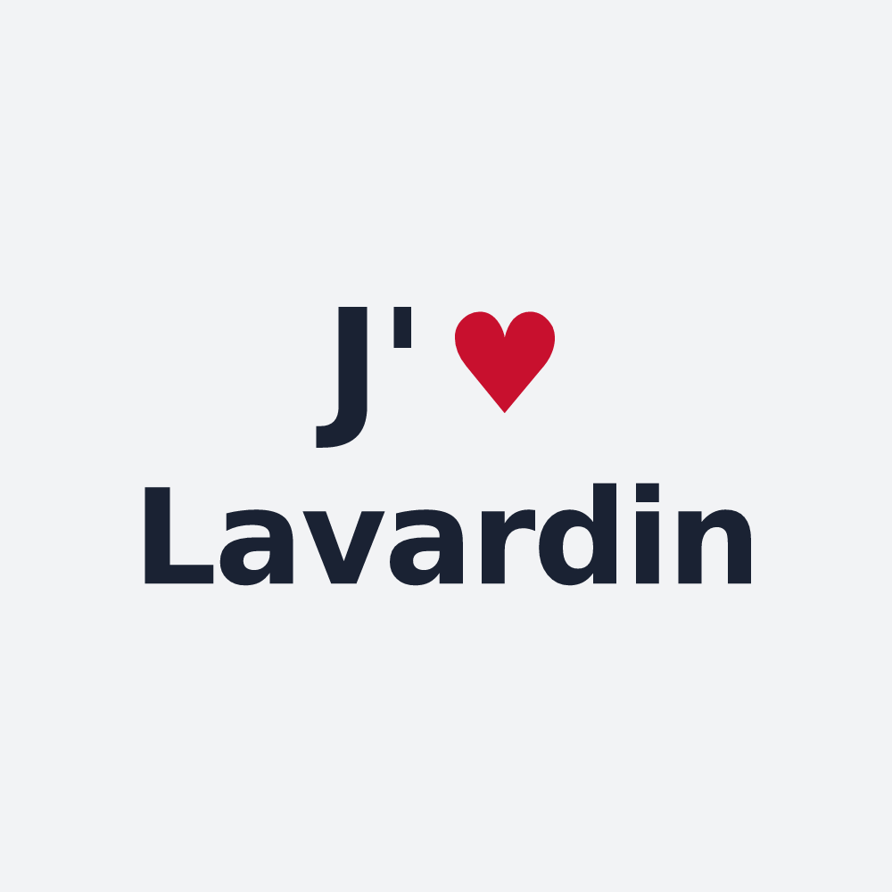 Poster personnalisé Lavardin — design J'aime Lavardin