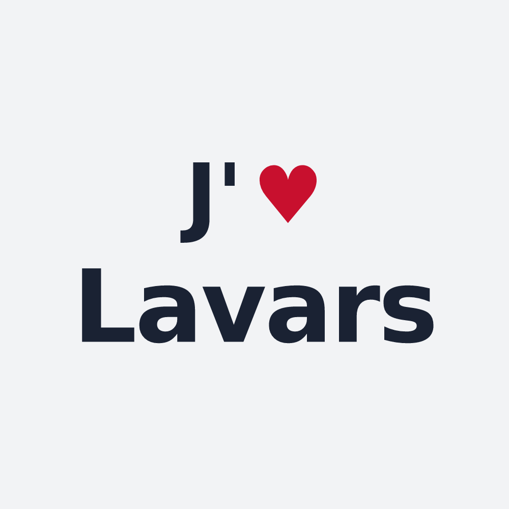 Poster personnalisé Lavars — design J'aime Lavars