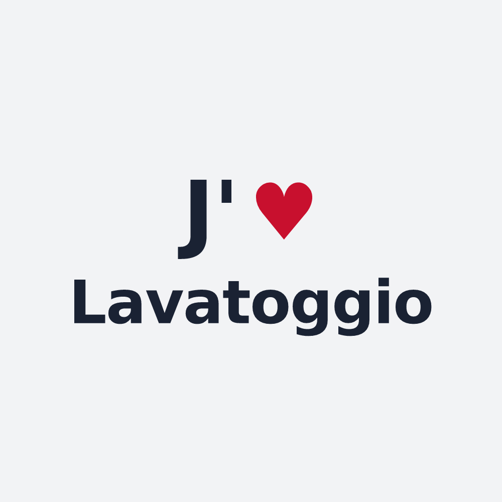 Poster personnalisé Lavatoggio — design J'aime Lavatoggio