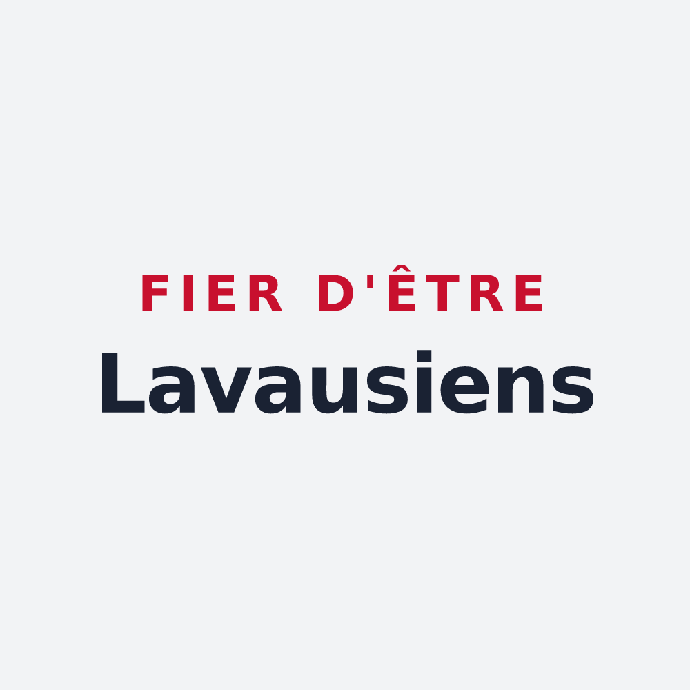 Poster « Fier d'être Lavausiens » — design pour Lavau-sur-Loire