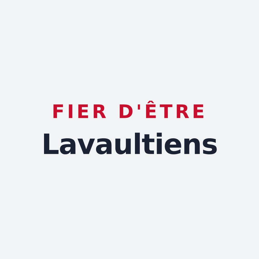 Poster « Fier d'être Lavaultiens » — design pour Lavault-de-Frétoy