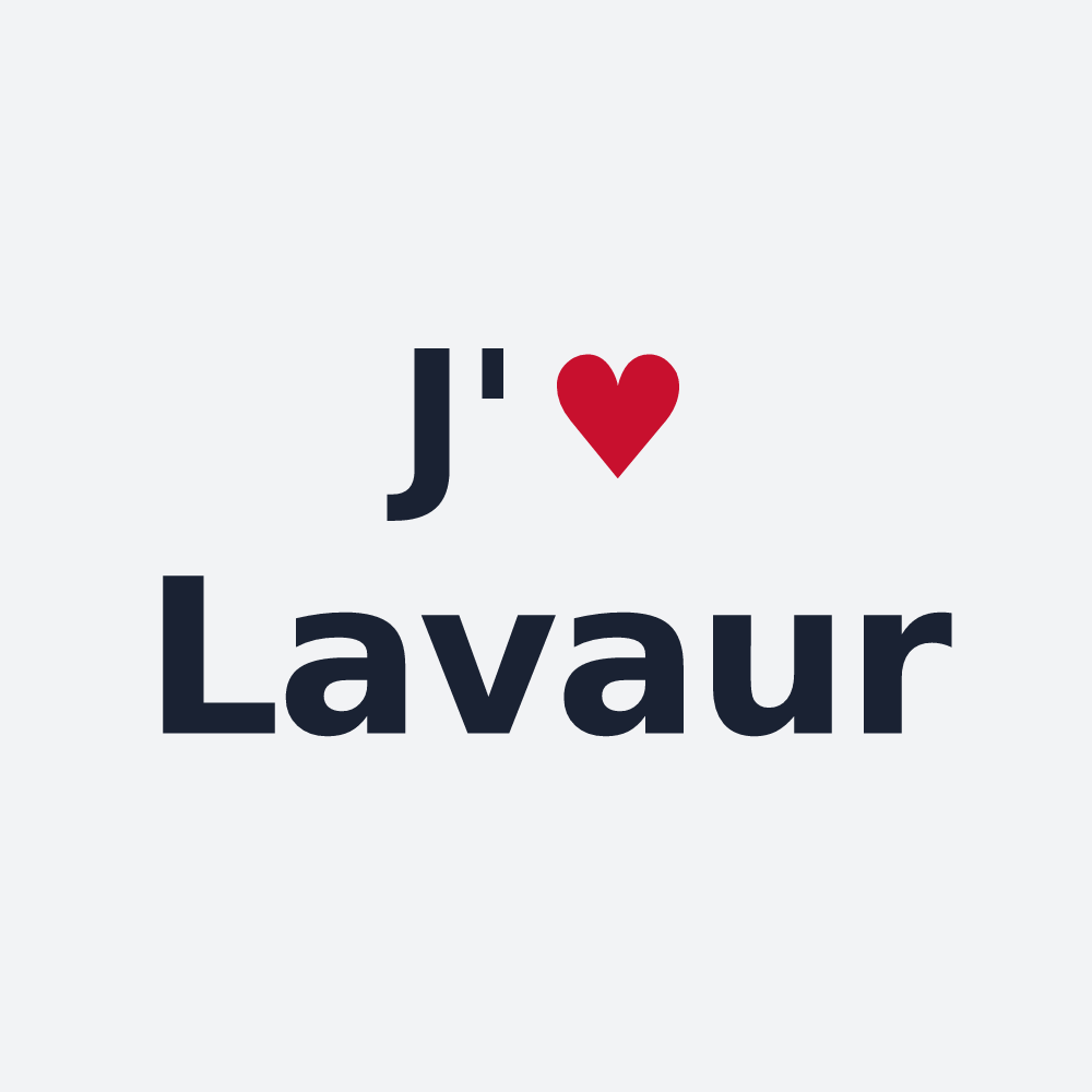 Poster personnalisé Lavaur — design J'aime Lavaur