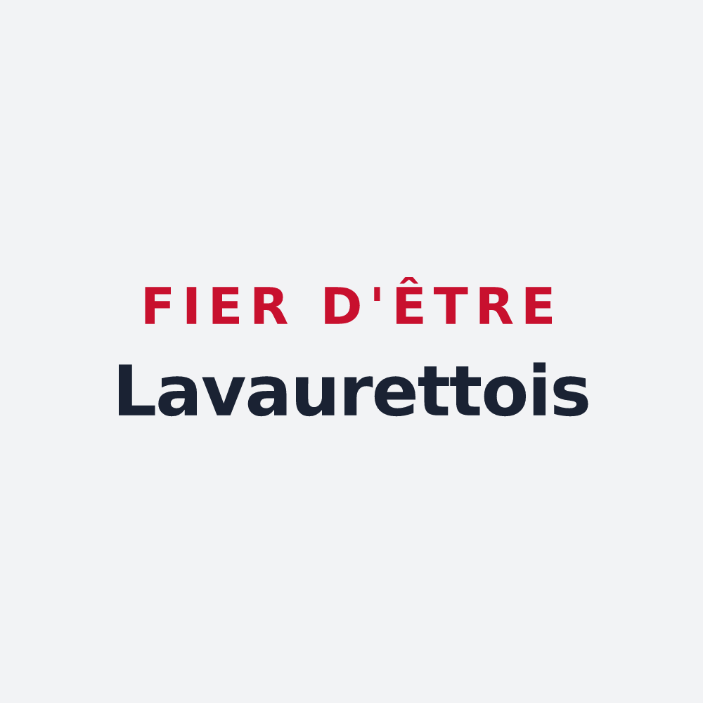 Poster « Fier d'être Lavaurettois » — design pour Lavaurette