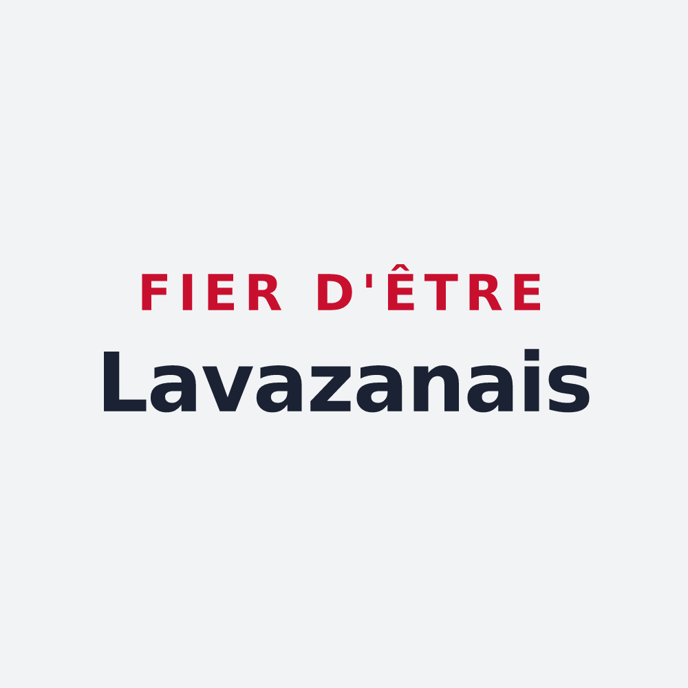 Poster « Fier d'être Lavazanais » — design pour Lavazan