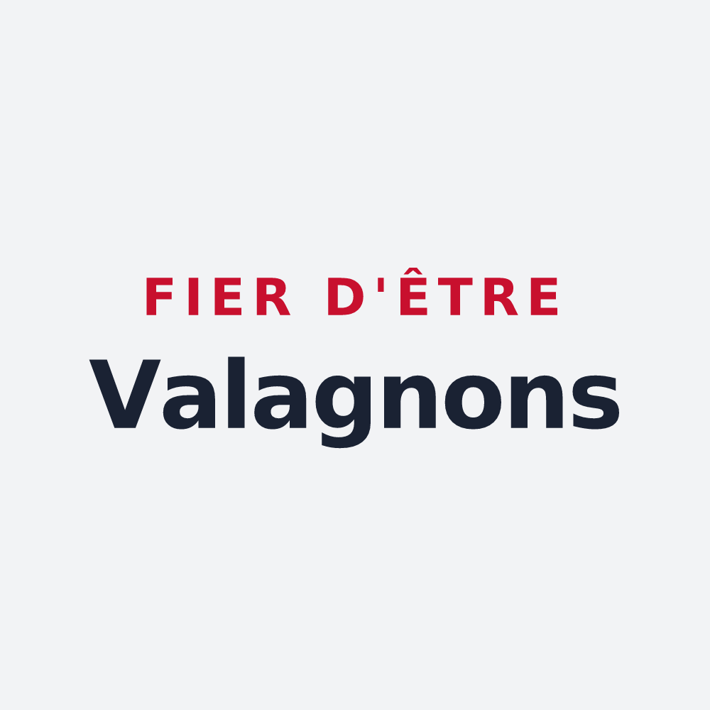 Poster « Fier d'être Valagnons » — design pour Laveissière