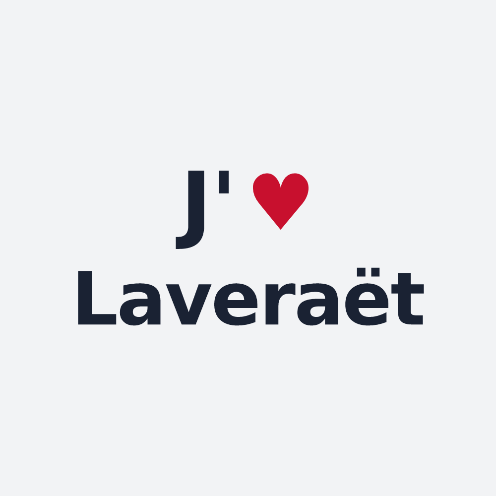 Poster personnalisé Laveraët — design J'aime Laveraët
