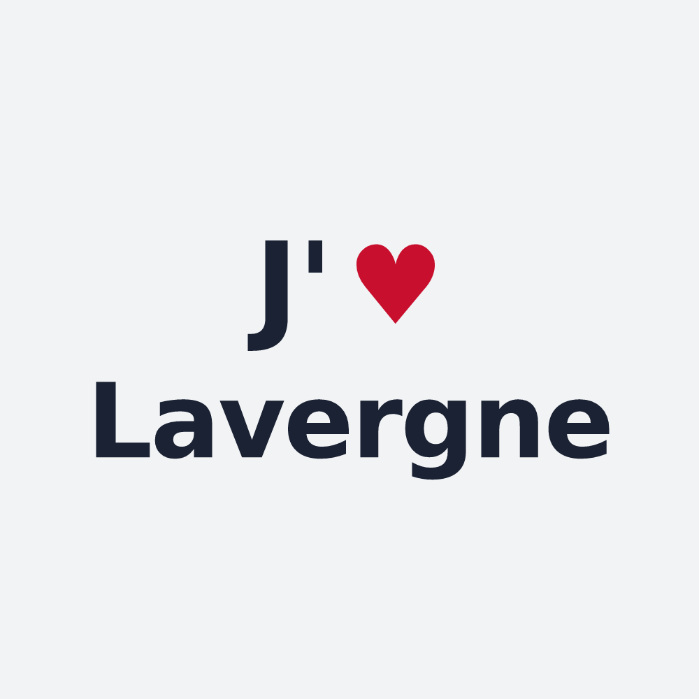 Poster personnalisé Lavergne — design J'aime Lavergne