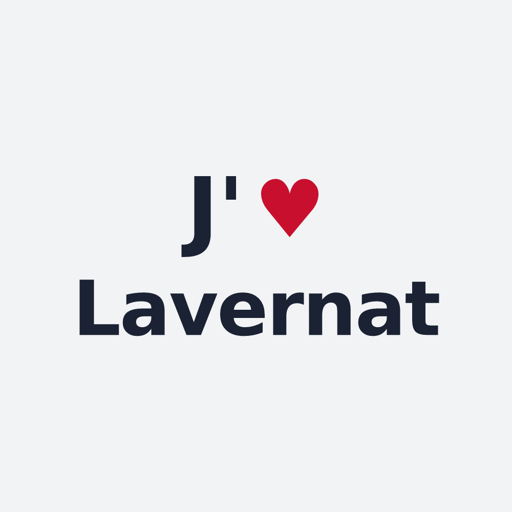 Poster personnalisé Lavernat — design J'aime Lavernat
