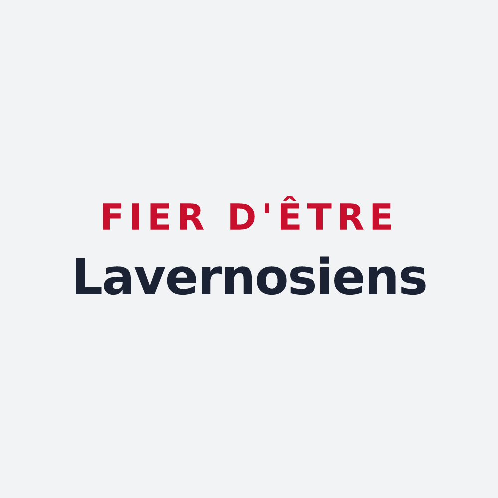 Poster « Fier d'être Lavernosiens » — design pour Lavernose-Lacasse