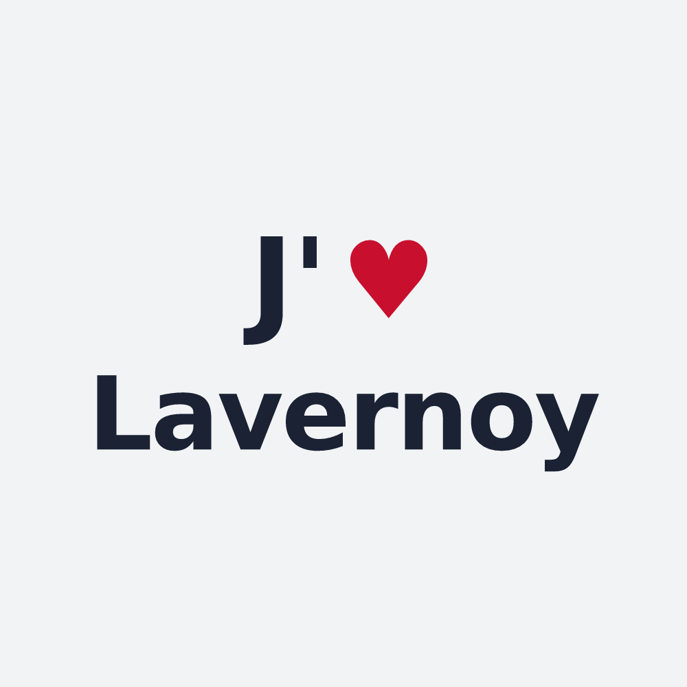 Poster personnalisé Lavernoy — design J'aime Lavernoy
