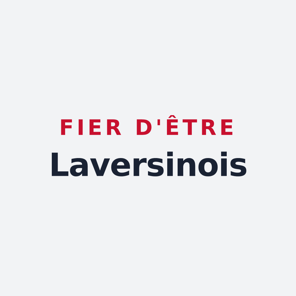 Poster « Fier d'être Laversinois » — design pour Laversine