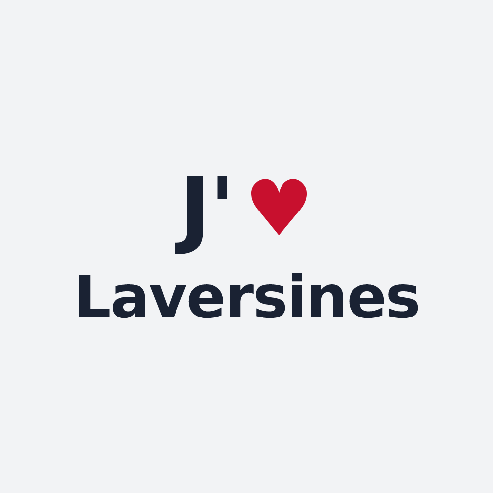 Poster personnalisé Laversines — design J'aime Laversines
