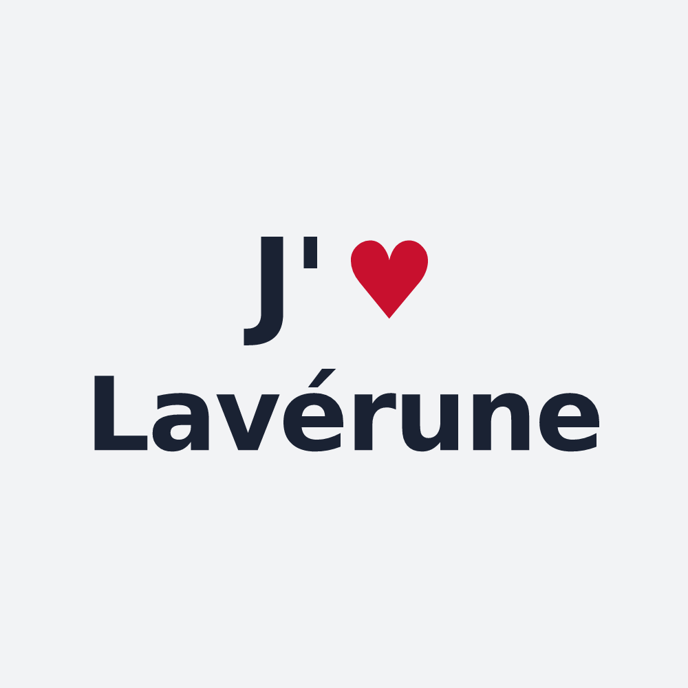 Poster personnalisé Lavérune — design J'aime Lavérune