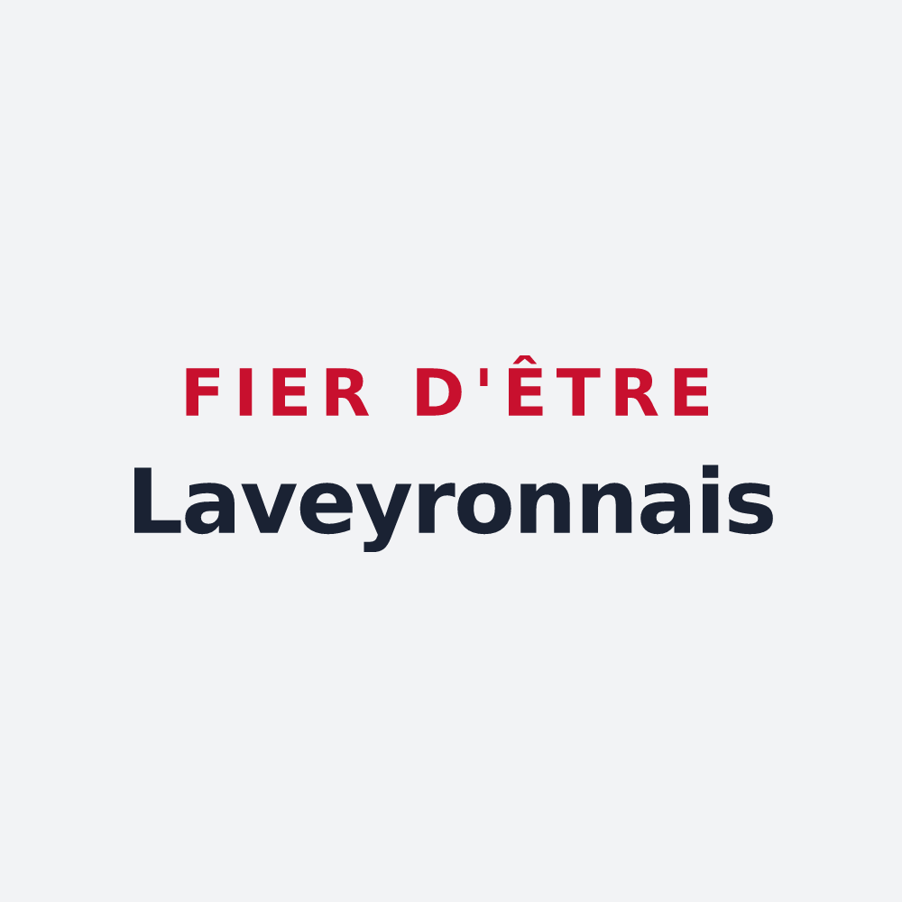 Poster « Fier d'être Laveyronnais » — design pour Laveyron