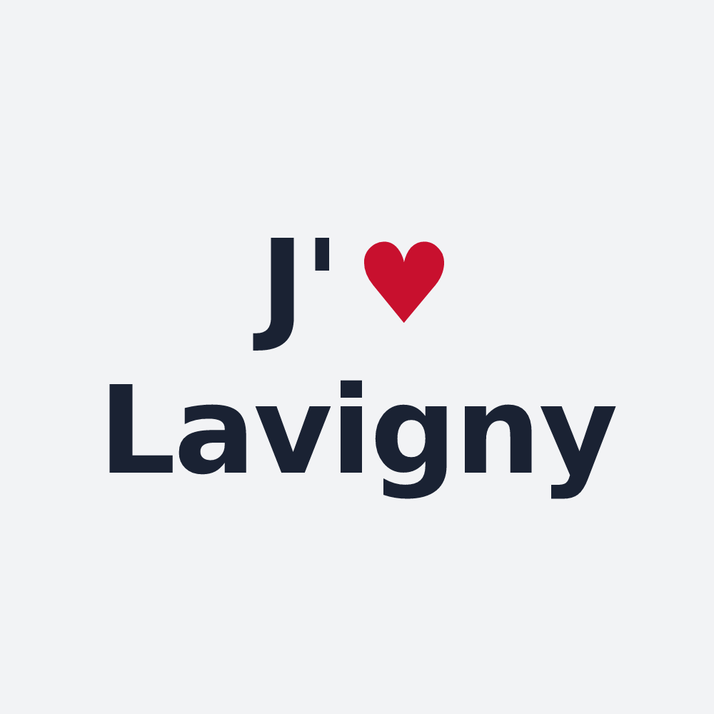 Poster personnalisé Lavigny — design J'aime Lavigny