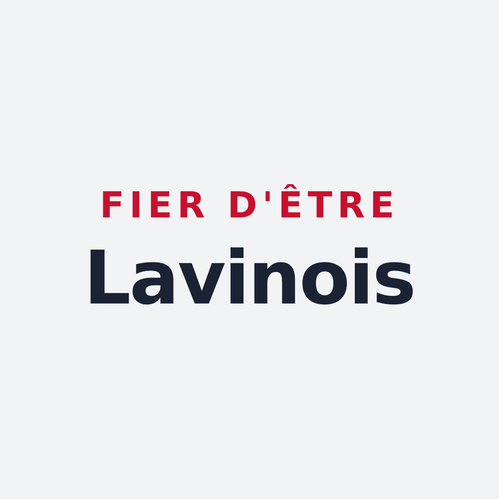 Poster « Fier d'être Lavinois » — design pour Lavigny