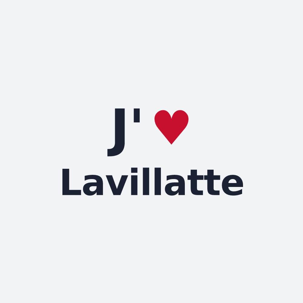 Poster personnalisé Lavillatte — design J'aime Lavillatte